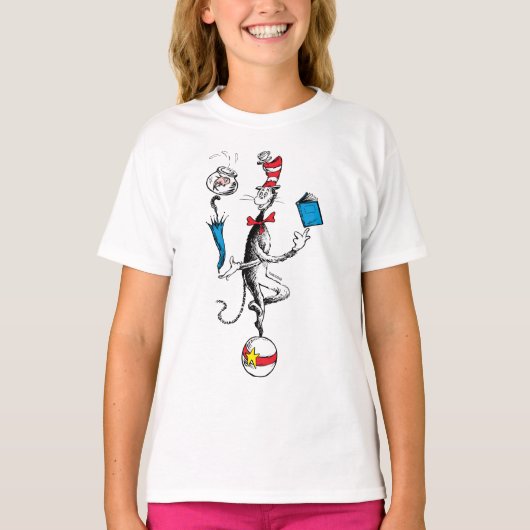 De Kat in de Hoed Balansact T-shirt (Voorkant)