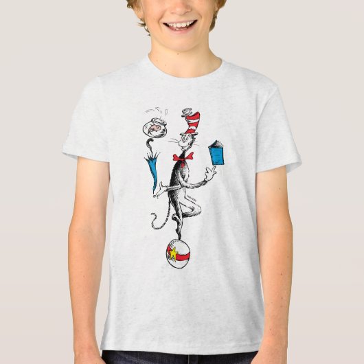 De Kat in de Hoed Balansact Tri-Blend Shirt (Voorkant)