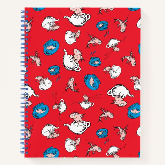 De Kat In De Hoed | De Rode Vis Patroon Notitieboek (Voorkant)