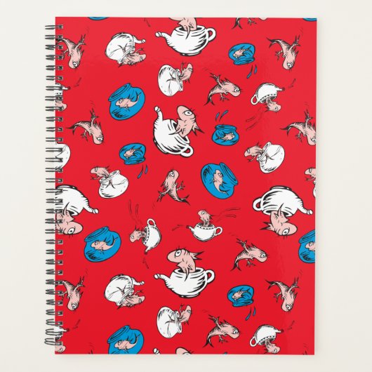 De Kat in de Hoed | De Vis Rode Patroon Planner (Voorkant)
