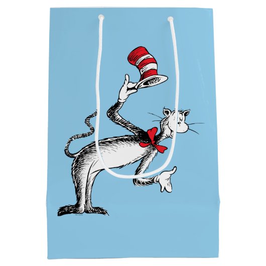 De Kat in de Hoed Neemt Afscheid Medium Cadeauzakje (Achterkant)