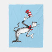 De Kat in de Hoed Neemt Een Buiging Fleece Deken (Voorkant)