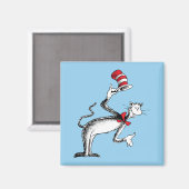 De Kat in de Hoed Neemt Een Buiging Magneet (Voorkant / Achterkant)
