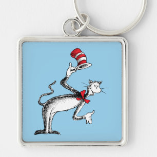 De Kat in de Hoed Neemt Een Buiging Sleutelhanger
