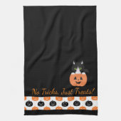 De kat in de pompoen keukenhanddoek (Verticaal)