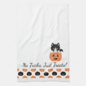 De kat in de pompoen keukenhanddoek (Verticaal)