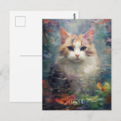 De kat in het bos briefkaart (Voorkant / Achterkant)