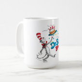 De kat in het Pet | Dhr. Seuss Birthday Koffiemok (Voorkant links)