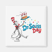De kat in het Pet | Dr. Seuss Day Magneet (Voorkant)