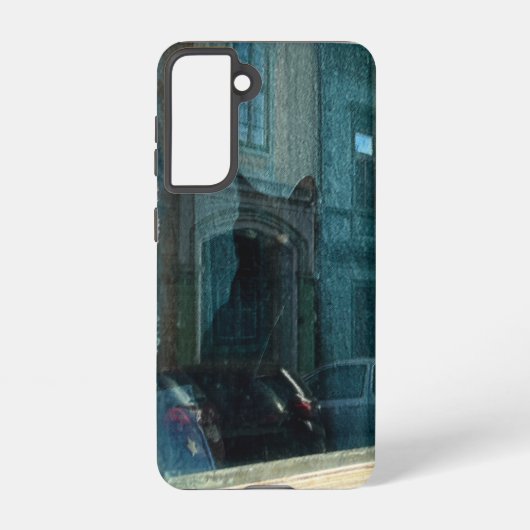 De kat in het raam samsung galaxy hoesje (Achterkant)