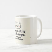 De kat is de baas Fun Cat koffiemok (Voorkant rechts)