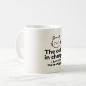 De kat is de baas Fun Cat koffiemok (Voorkant links)