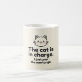 De kat is de baas Fun Cat koffiemok (Center)