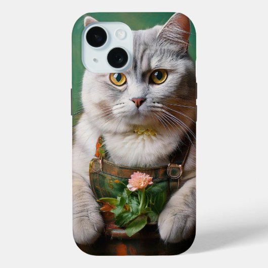 De kat is de tuinman Case-Mate iPhone case (Achterkant)