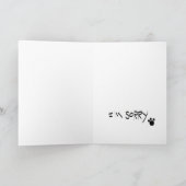 De kat is Droevig Kaart (Binnen)