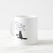 De kat is een Jerk Koffiemok (Voorkant links)