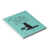 De kat is een Jerk Notitieblok (Schuin)