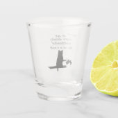 De kat is een Jerk Shot Glas (Achterkant)