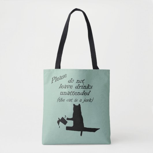 De kat is een Jerk Tote Bag (Voorkant)