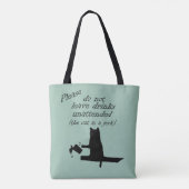 De kat is een Jerk Tote Bag (Achterkant)