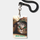 De Kat Is Nog Steeds Wild Badge (Voorzijde met lanyard)