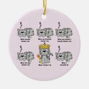 De kat keramisch ornament