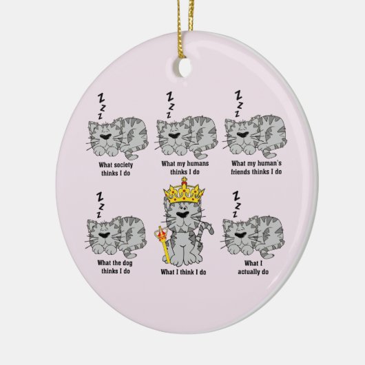 De kat keramisch ornament (Links)