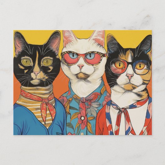 De Kat Lady's Briefkaart (Voorkant)