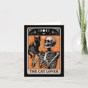 De Kat Liefhebber Tarotkaart - Zwarte Kat En Skele Kaart