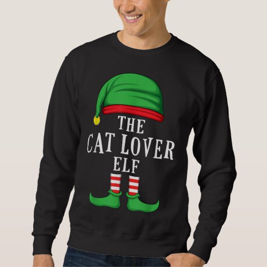 De Kat Lover Elf-kerstgroep Trui (Voorkant)