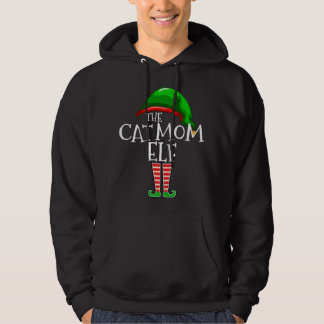 De kat mam Elf komt overeen met kerstcadeau voor d Hoodie