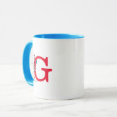 De kat met de hoed Balansact Monogram G Mok (Voorkant links)