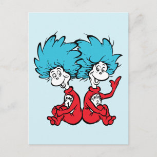 De Kat met de Hoed Ding Eén & Ding Twee Briefkaart