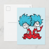 De Kat met de Hoed Ding Eén & Ding Twee Briefkaart (Voorkant / Achterkant)