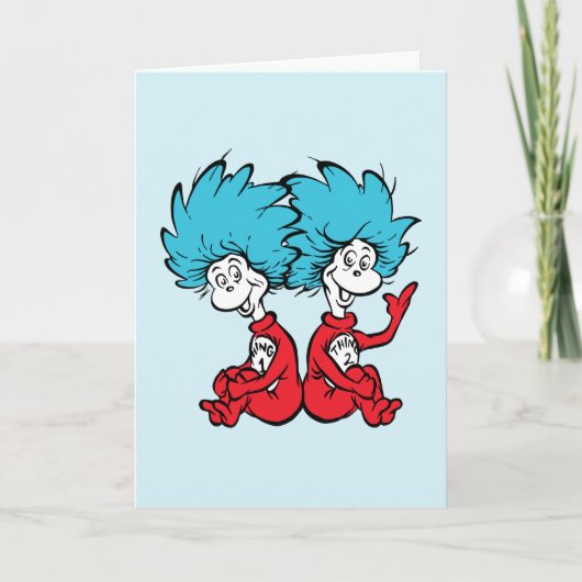 De Kat met de Hoed Ding Eén & Ding Twee Kaart (Voorkant)