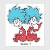 De Kat met de Hoed Ding Een & Ding Twee Sticker (Vel)
