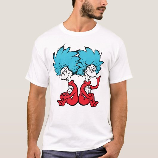 De Kat met de Hoed Ding Een & Ding Twee T-shirt (Voorkant)