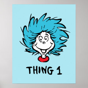 De Kat met de Hoed Ding Een Poster