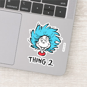 De Kat met de Hoed Ding twee Sticker