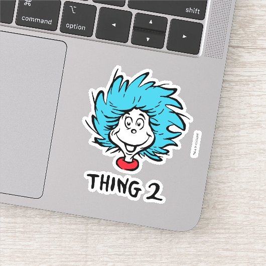 De Kat met de Hoed | Ding twee Sticker (Detail)