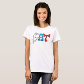 De Kat met de Hoed | Kat Tekst T-shirt (Voorkant volledig)