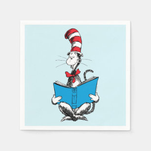 De Kat met de Hoed Leest Servet