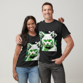 De kat met groene ogen t-shirt (Unisex)