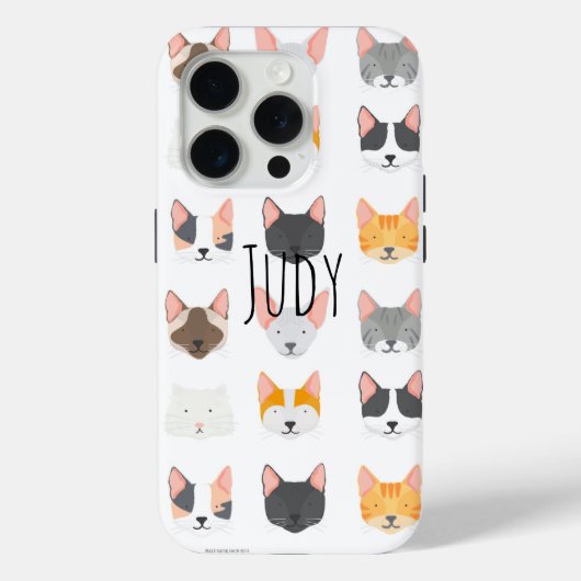 De kat miauw gepersonaliseerd Case-Mate iPhone case (Achterkant)