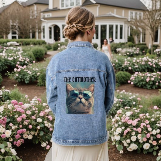DE KAT MOEDER Kat Mam Denim Jean Jacket (Huwelijk Achterkant)