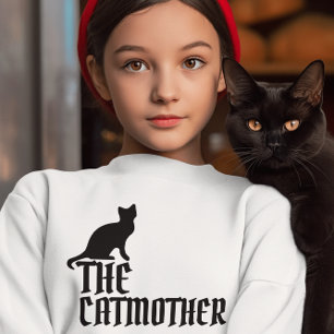 DE KAT MOEDER meisjes schattige T-SHIRTS