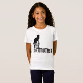 DE KAT MOEDER meisjes schattige T-SHIRTS (Voorkant volledig)