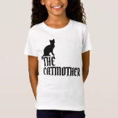 DE KAT MOEDER meisjes schattige T-SHIRTS (Voorkant)