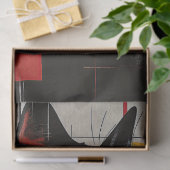 De kat naast de deur decoupage tissuepapier (Geschenk)