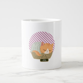 De kat niet storen grote koffiekop